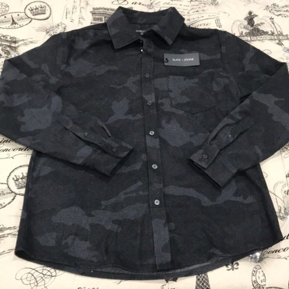 Slate & Stone Grey Camo Overshirt - Picture 5 of 8